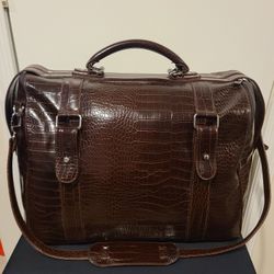 Bath & Bodyworks Brown Croc Tote Bag