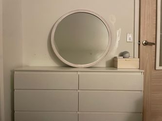 Mirror and Wardrobe Set