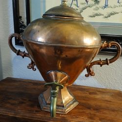 Antique Copper Samovar Needs TLC 