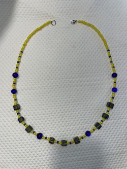 Brand new royal blue and yellow 24 inches