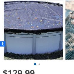 24' Round Pool Leaf Net Pool Cover