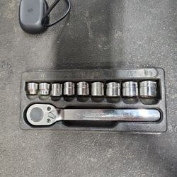 Snap On Thin 3/8 Socket Set With Rachet