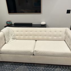 West Elm Rochester Sleeper Sofa (72’) - Cream Color