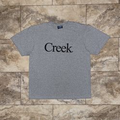 Creek Angler’s Device Logo SS T-Shirt Grey - Japanese Brand - Size Large
