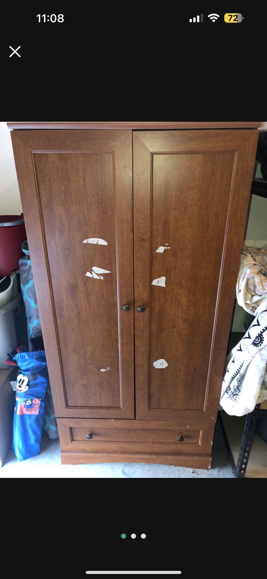 Wood Armoire