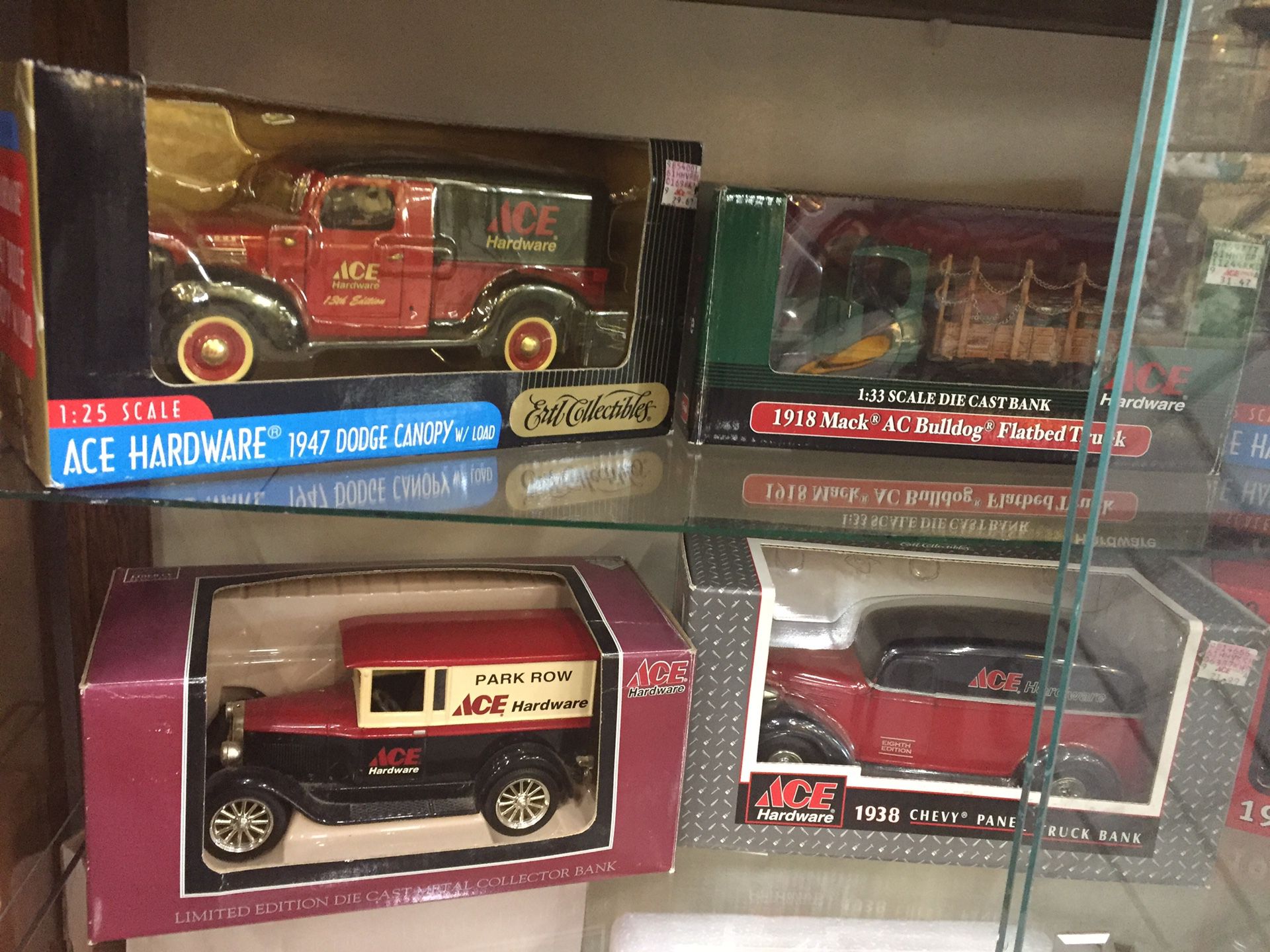 Collectible cars Ertl toys