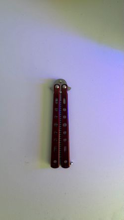 Red Butterfly Comb Balisong