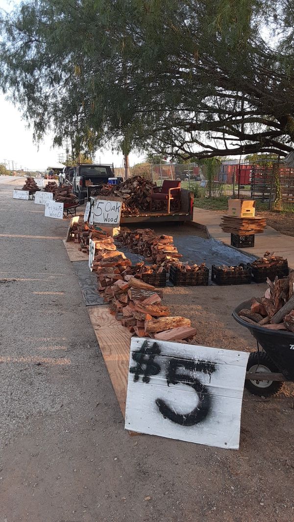 Joe wood I have Mesquite Post Oak Hickory pecan and Live