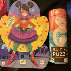 2 Toddler Puzzles Ages 4+. All There. Both For $3