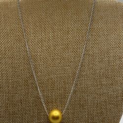 Wood and Stainless steel Necklace