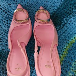 Zara Pink heels 6.5