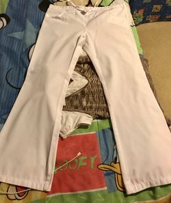 Small Dickies White Scrub Pants/Bottoms