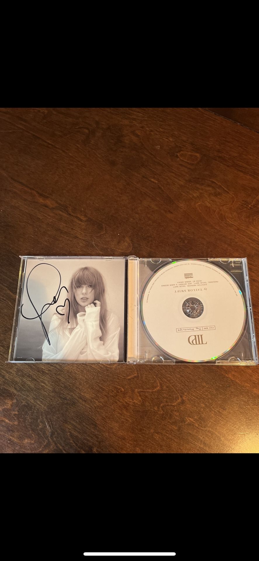 Taylor Swift The Tortured Poets Department CD + Signed Manuscript WITH HEART