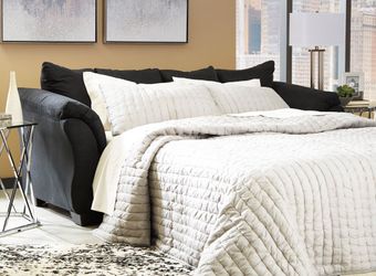 (contact info removed)- Ashley Black Full Sofa Sleeper