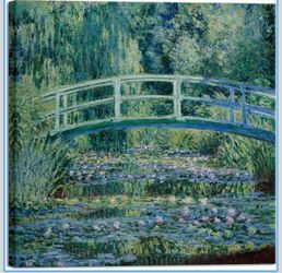 Monet: Water-Lily Pond,1899 - 24x24in gallery wrapped