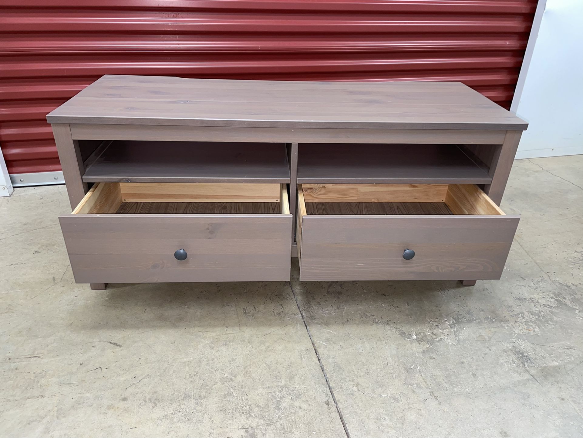 Ikea Hemnes 2-drawer TV Stand in grey-brown