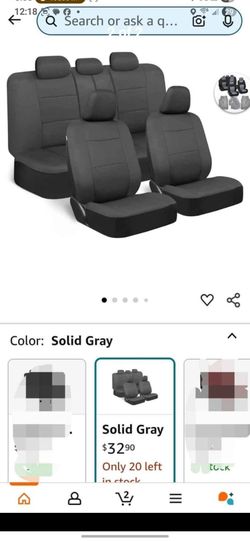 Front and Rear Split Bench cloth Seat Covers for Cars,  brand new $15 price firm