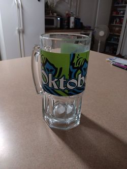 Oktoberfest Glass Beer Stein Mug