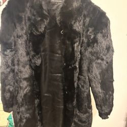 🖤 BLACK NATURAL RABBIT FUR JACKET