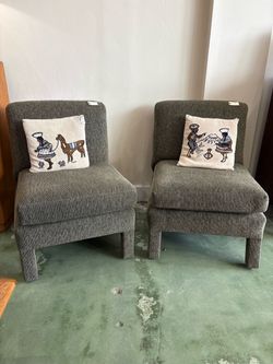 Brand new Mod green accent chairs