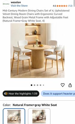 Set of 4 Dining Chairs