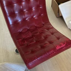 Red Swivel Chair Must Go 