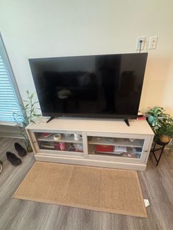 tv and cabinet