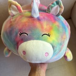 Squish Pillow Rainbow Unicorn