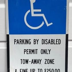 Metal Parking Sign just $10 