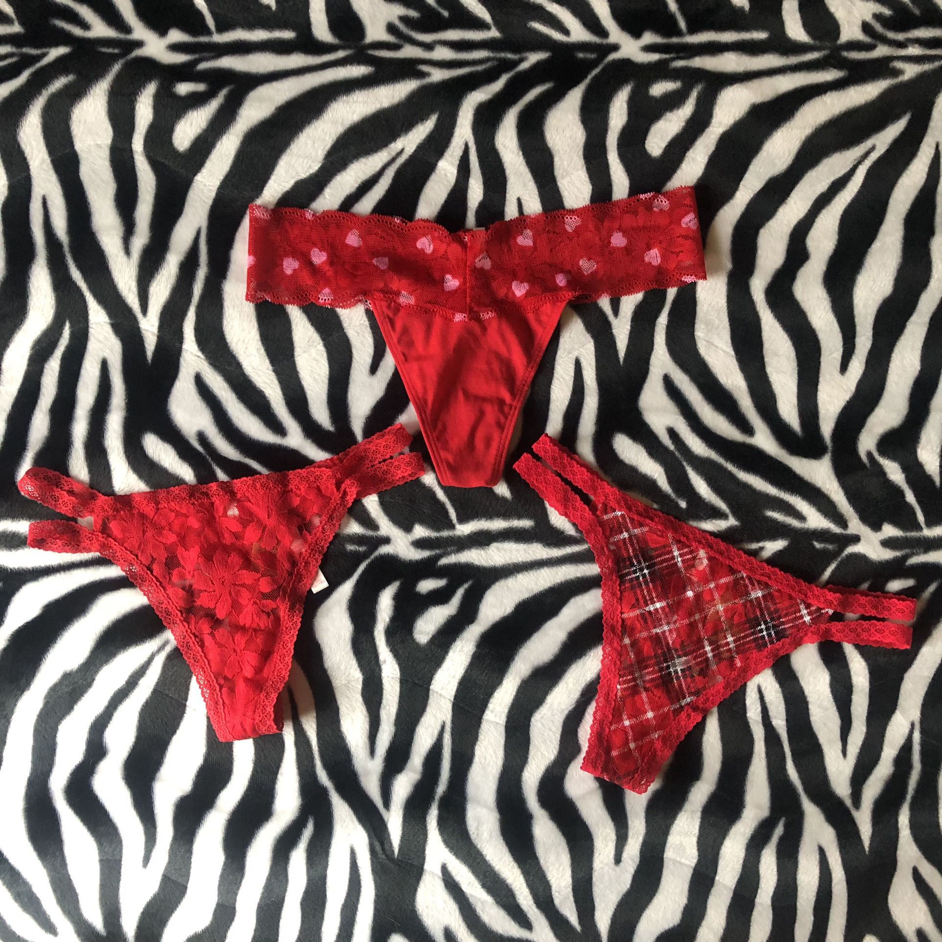 PINK Red Underwear - S