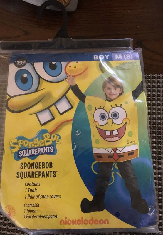 Boys Medium Sponge Bob Costume