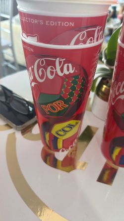 2 Souvenir cups Colombia Portugal