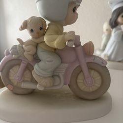 Precious Moments Motorcycle. “our Friendship Goes A Long Way” 7 X 7