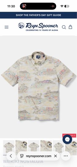 Reyn spooner Waikiki nostalgia