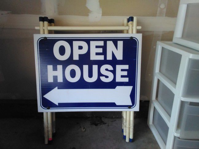 Four Open House Signs 