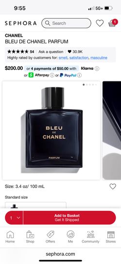 Chanel Bleu Mens Parfum