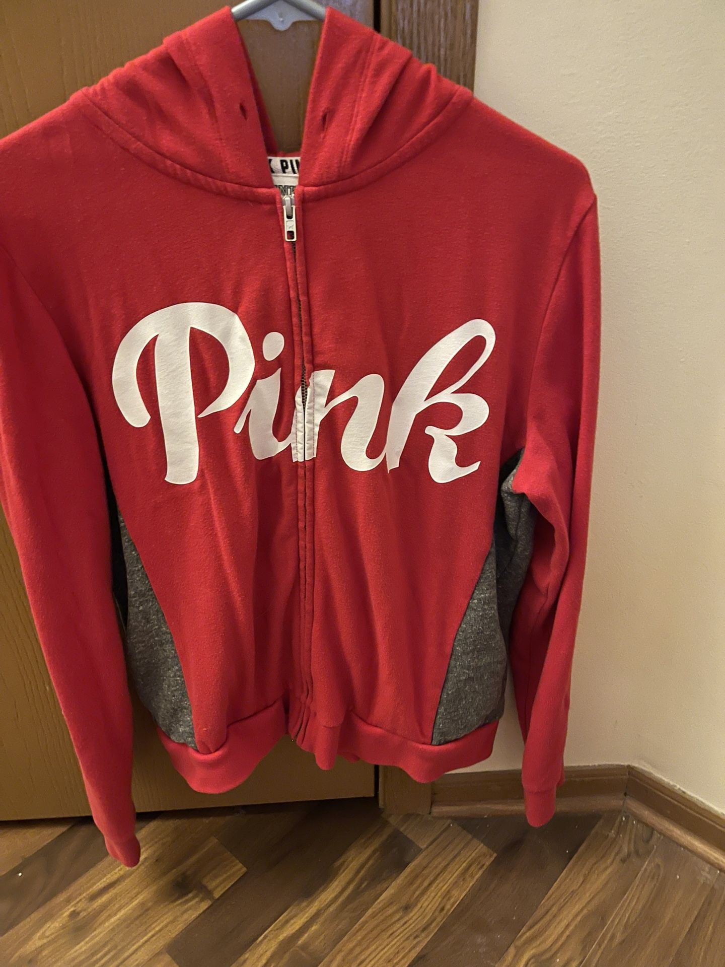 Pink Brand Zip Up Hoodie