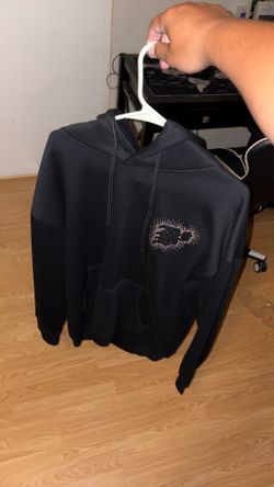 Blue Strips Lucky Cat Swarovski Hoodie - XXL 🆕