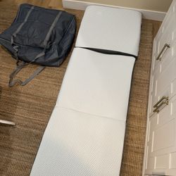 Folding Memory Foam Mattress w/ Carry Bag – Tri-Fold Portable Bed