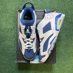 Air Jordan 6 low seahawks ghost green