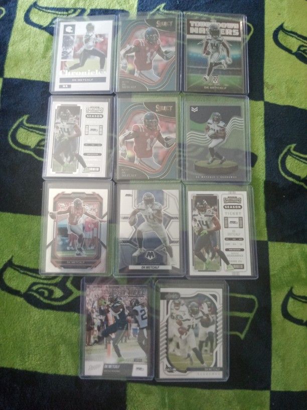 11 Card DK Metcalf Lot.