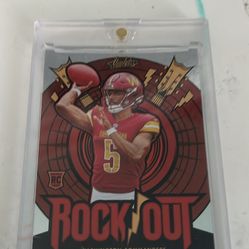 Jayden Daniels Rookie Rockout Sports Card