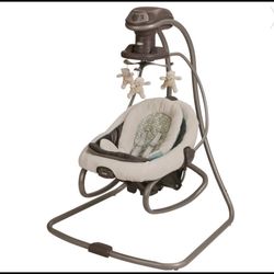 Graco DuetSoothe Swing and Rocker with Removable Swing Seat and 6 Swinging Speeds for Toddler Swing Seat and Swing Chair