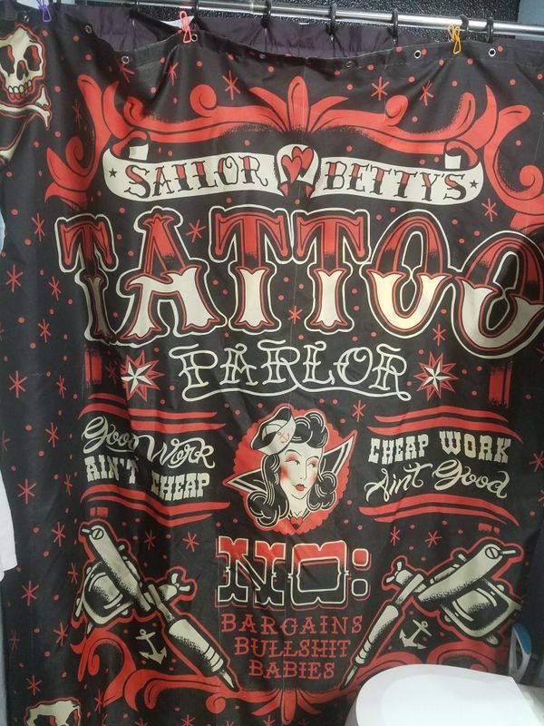 Vintage Tattoo Shower Curtain For In Spanaway Wa Offerup Vintage Tattoo Shower Curtain