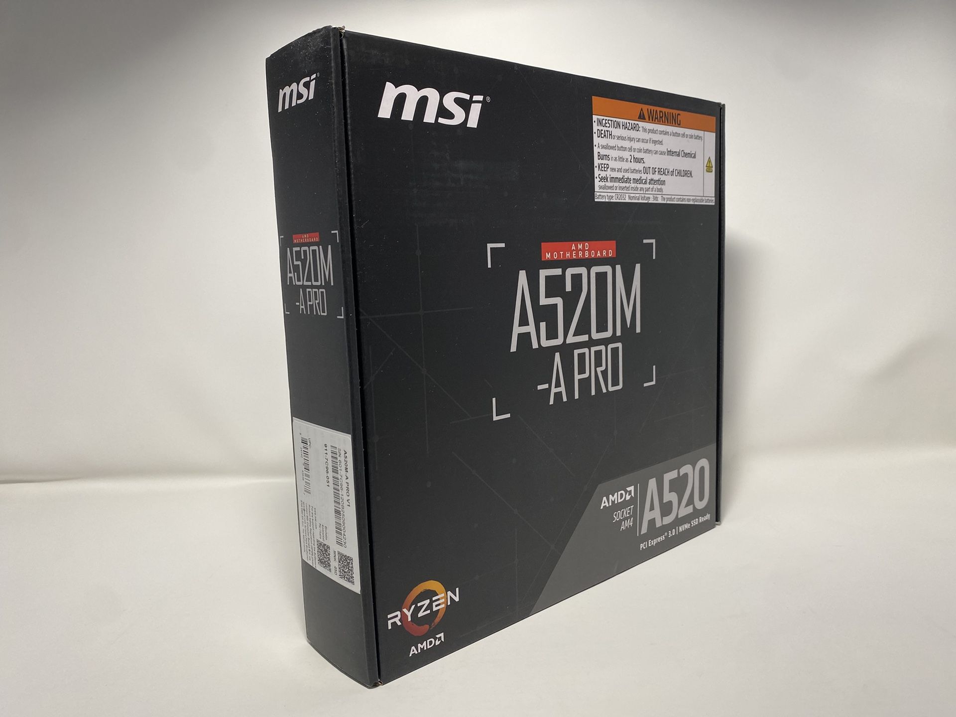 MSI A520M-A PRO V1 Gaming Motherboard (AMD Ryzen 5000, AM4, DDR4, PCIe 3.0)