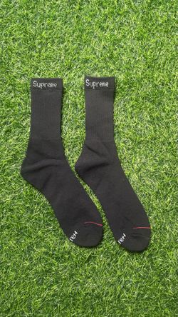 New Supreme Black Socks Size 8-13