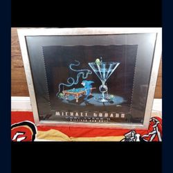 Michael Godard pool shark ll billiard  2006 Framed