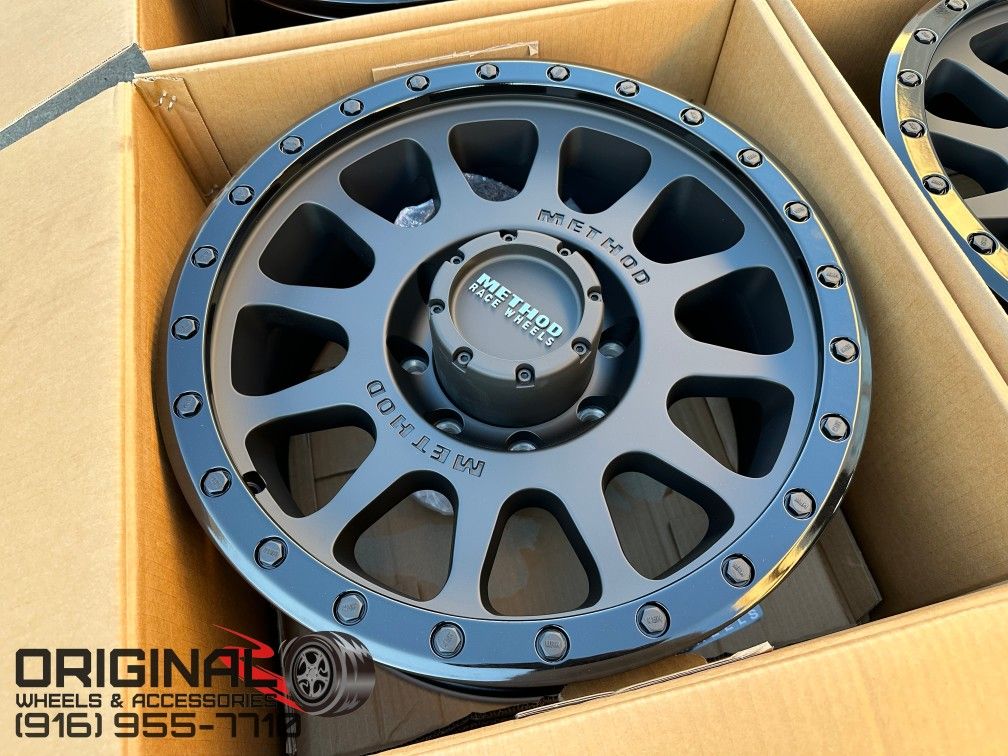 18" METHOD Wheels Dodge Ram 2500 Rims 3500 Silverado Sierra Chevy GMC
