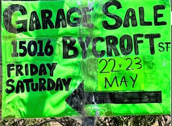 May 22 & 23 Garage Sale