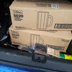 2 cs 16 oz beer mugs  new in box $30 each or $50 x both 1604 bandera exit